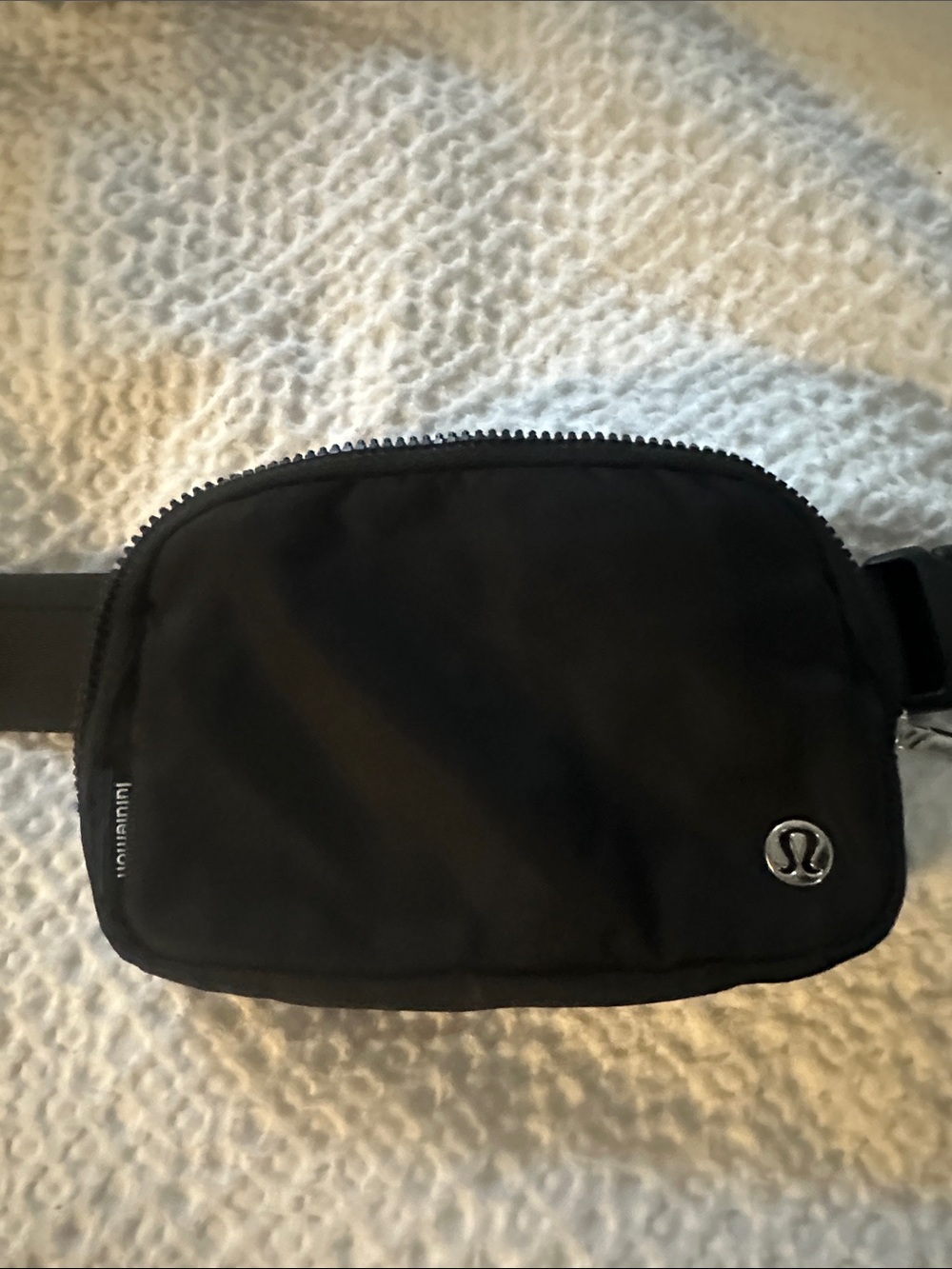 lululemon athletica Black Tech Waist Pack / Belt Bag